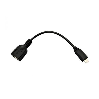 Cable Usb 20 Otg  Tipo Micro Am-ah Negro 15 Cm